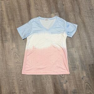Cooluck Light Blue V-Neck Tee